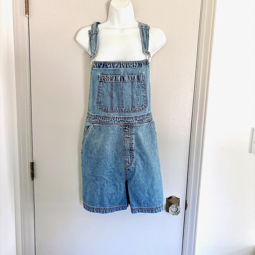 Women's Vintage Y2K GAP Denim Shorts Overalls - L